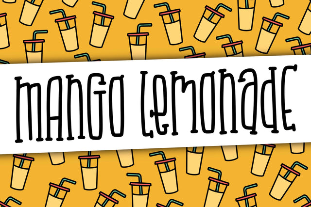 Mango Lemonade Font Kitaleigh 