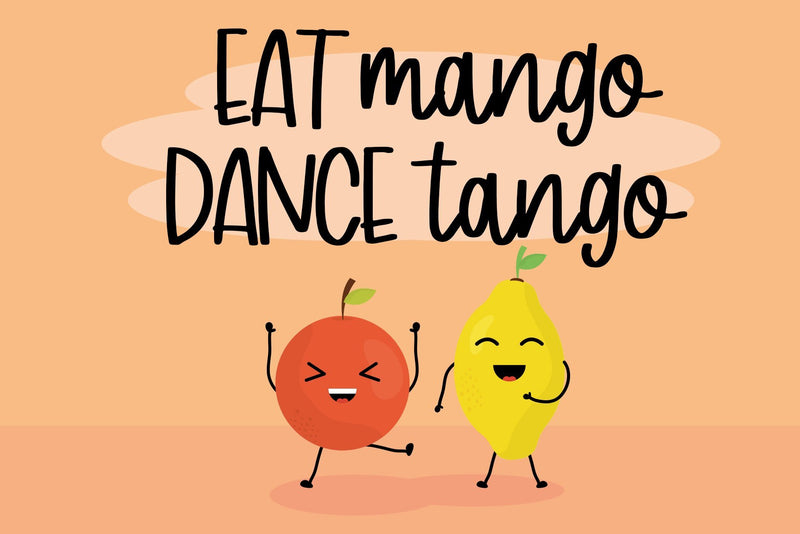 Mango Sticky - Handwritten Font - So Fontsy