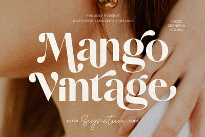 Mango Vintage Font Zeenesia Std 