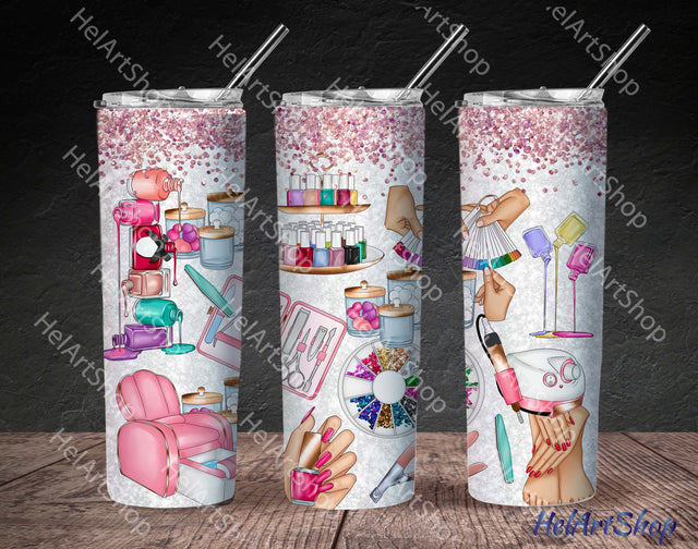 Manicure PNG | Nails Sublimation Tumbler Sublimation _HelArtShop_ 