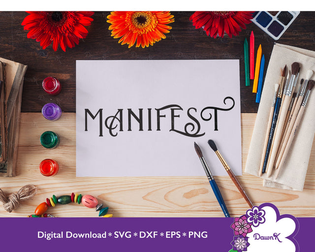 Manifest - Mood board, Vision board SVG SVG DawnKDesigns 