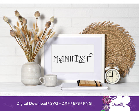 Manifest - Mood board, Vision board SVG SVG DawnKDesigns 