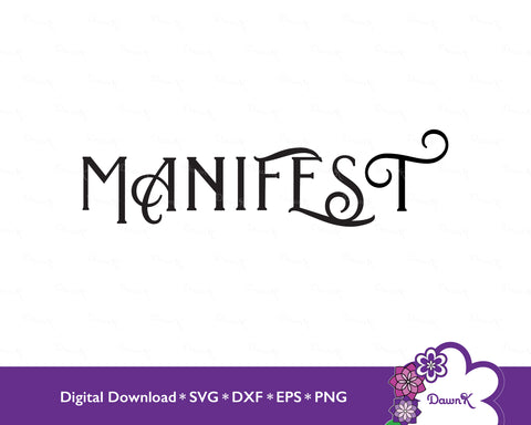 Manifest - Mood board, Vision board SVG SVG DawnKDesigns 