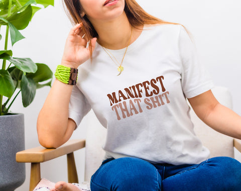 Manifest That Shit SVG Bundle, 4 Designs, Inspirational SVG, Motivational SVG, Positive Quote SVG, Self Love SVG SVG HappyDesignStudio 
