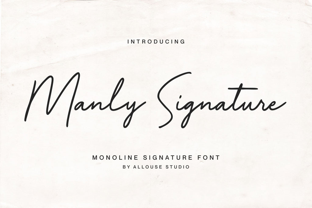 Manly Signature - So Fontsy