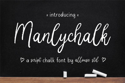 Manlychalk Font Allouse.Studio 