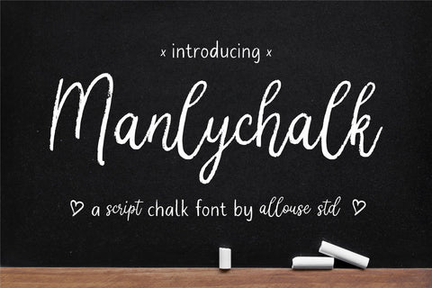 Manlychalk Font Allouse.Studio 