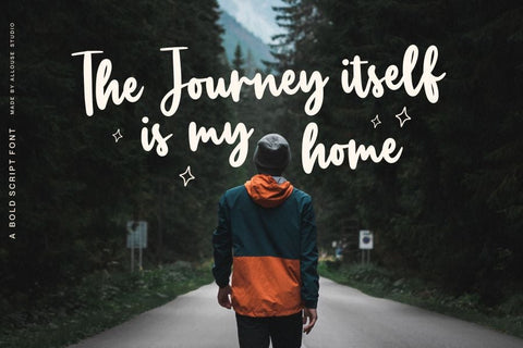 Manlyscript Font Allouse.Studio 