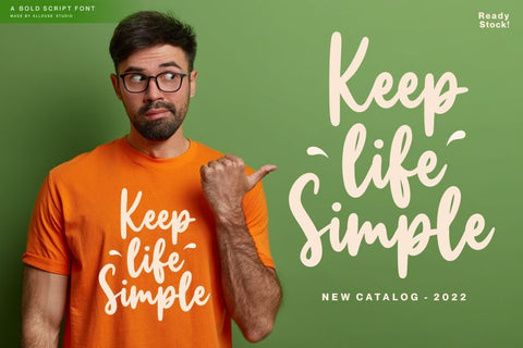 Manlyscript Font Allouse.Studio 