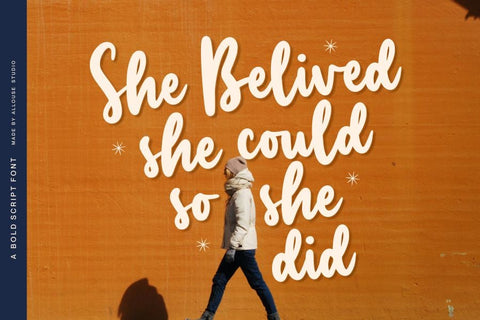 Manlyscript Font Allouse.Studio 