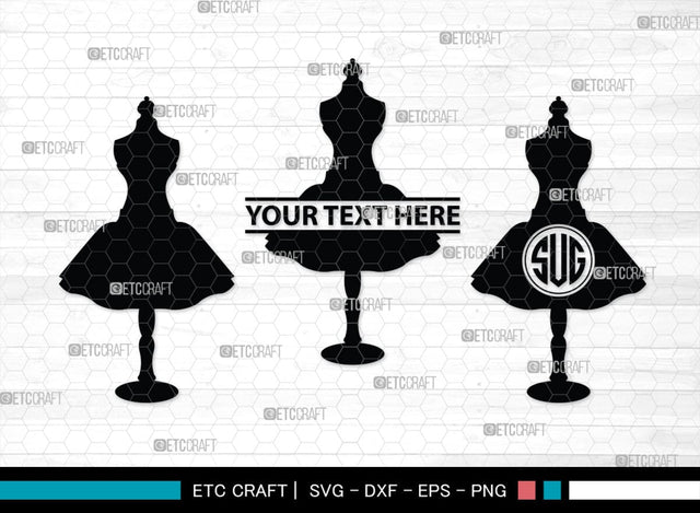 Mannequin Monogram, Mannequin Silhouette, Mannequin SVG, Seamstress Svg, Tailor Svg, Mannequin Stand Svg, SB00203 SVG ETC Craft 