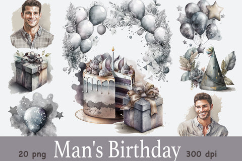 Mans Birthday PNG Files | Dad Sublimation PNG SVG GlamArtZhanna 