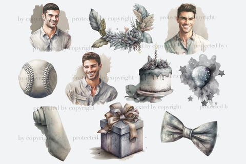 Mans Birthday PNG Files | Dad Sublimation PNG SVG GlamArtZhanna 