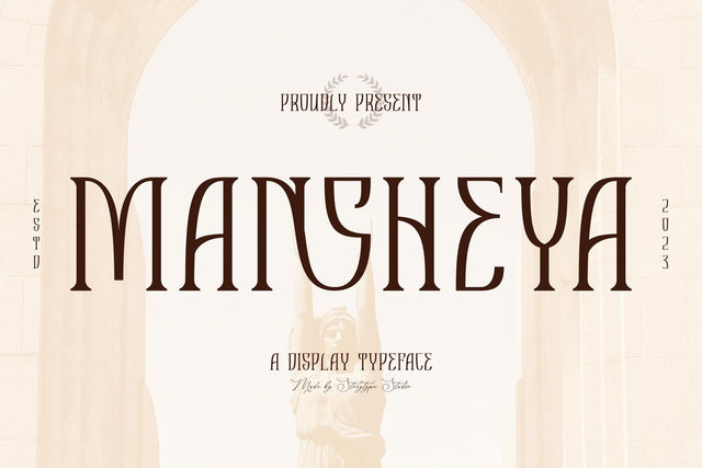 MANSHEYA Typeface Font Storytype Studio 