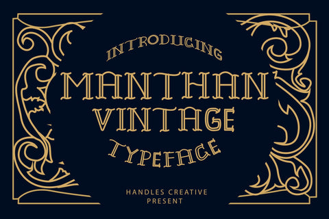 MANTHAN DISPLAY FONT Font LetterdayStudio 