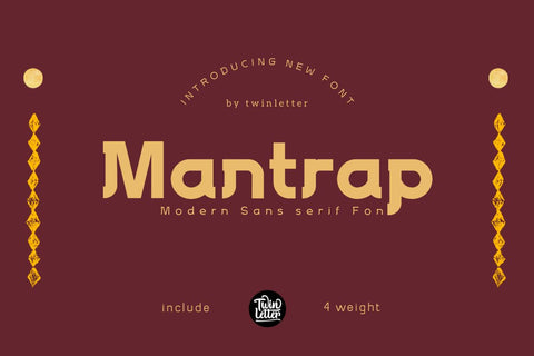 Mantrap Font twinletter 
