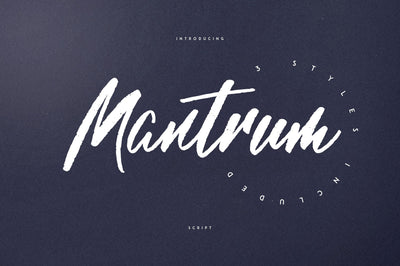 Mantrum - Urban script | 3 styles Font VPcreativeshop 
