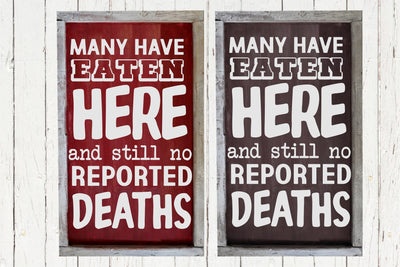 Many Have Eaten Here SVG Design SVG So Fontsy Design Shop 