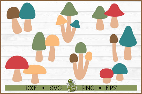 Many Mushrooms SVG Bundle SVG Crunchy Pickle 