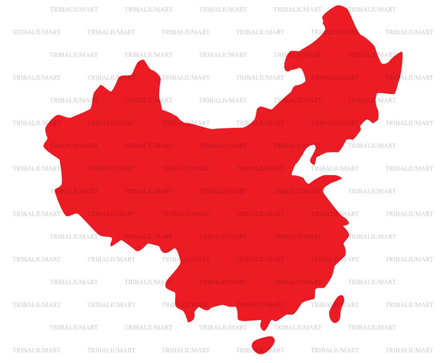 Map of china SVG TribaliumArtSF 