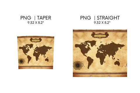 Map Tumbler Sublimation Sublimation SvgOcean 