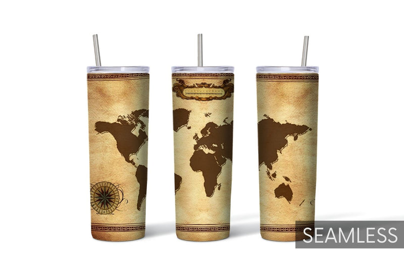 Map Tumbler Sublimation Sublimation SvgOcean 