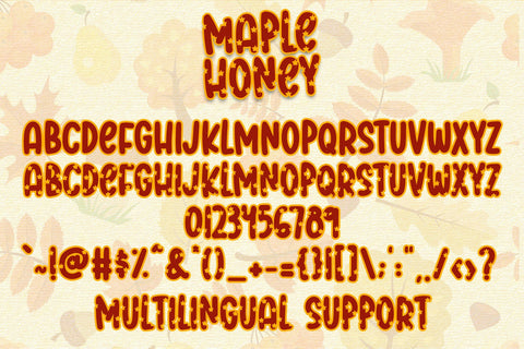 Maple Honey Font Dm Letter Studio 