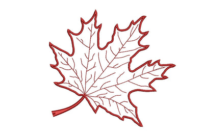 Maple Leaf machine Embroidery Design, Fall Embroidery Design, ,autumn leaf ,4 sizes. Embroidery/Applique DESIGNS ArtEMByNatalia 