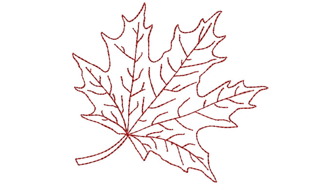 Maple Leaf machine Embroidery Design, Fall Embroidery Design, autumn leaf ,4 sizes. Embroidery/Applique DESIGNS ArtEMByNatalia 
