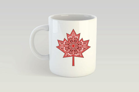 Maple Leaf SVG 3d Layered, Canada Day SVG, Mandala Cut File. 3D Paper Elinorka 