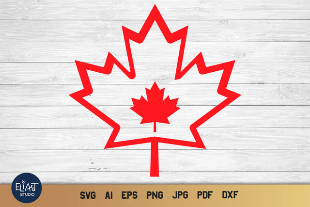 Maple Leaf SVG, Canada Day PNG Sublimation Design, Patriotic PNG Design. Sublimation Elinorka 