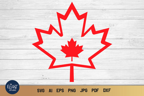 Maple Leaf SVG, Canada Day PNG Sublimation Design, Patriotic PNG Design. Sublimation Elinorka 