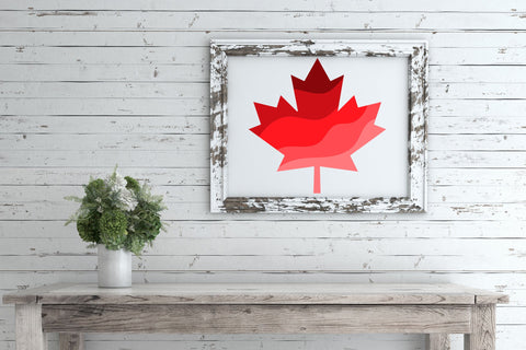 Maple Leaf SVG, Canada Day PNG Sublimation Design, Patriotic Vinyl Cut File. SVG Elinorka 