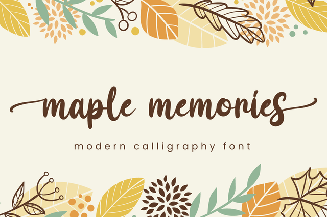 Maple Memories Font Attype studio 