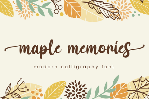 Maple Memories Font Attype studio 