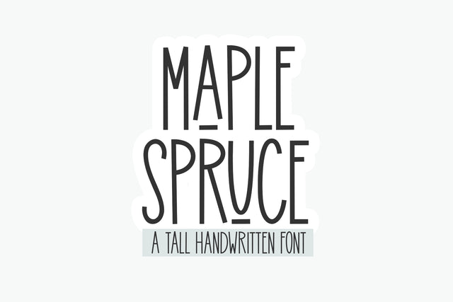 Maple Spruce - Tall Farmhouse Font Font KA Designs 