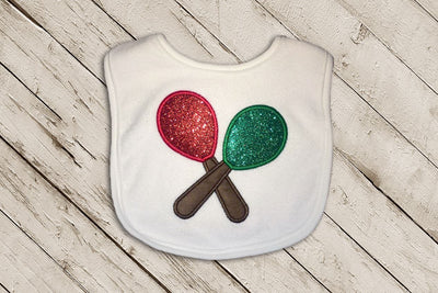 Maracas Applique Embroidery Design Embroidery/Applique Designed by Geeks 