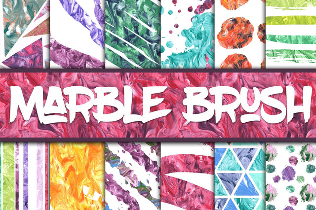 Marble Brush Digital Papers Sublimation Old Market 