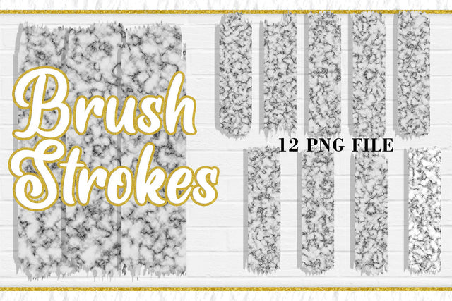Marble Brush Strokes, PNG Sublimation Design Sublimation artnoy 