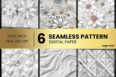 Marble Digital Paper Bundle | Seamless Pattern SVG SvgOcean 