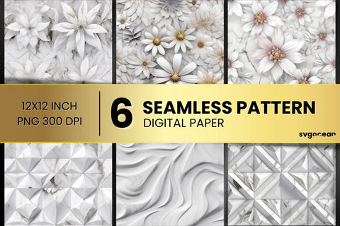 Marble Digital Paper Bundle | Seamless Pattern SVG SvgOcean 