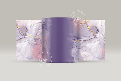 Marble Floral Gold Abstract Sublimation Mug Wrap, Add Your Own Name, Marble Mug Wrap Pattern, 11 & 15 Oz Mug Cricut Press Sublimation Wrap Sublimation Syre Digital Creations 