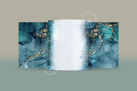 Marble Gold Glitter Abstract Sublimation Mug Wrap, Add Your Own Name, Marble Mug Wrap Pattern, 11 & 15 Oz Mug Cricut Press Sublimation Wrap Sublimation Syre Digital Creations 