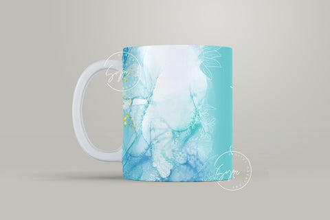 Marble Gold Glitter Abstract Sublimation Mug Wrap, Add Your Own Name, Marble Mug Wrap Pattern, 11 & 15 Oz Mug Cricut Press Sublimation Wrap Sublimation Syre Digital Creations 