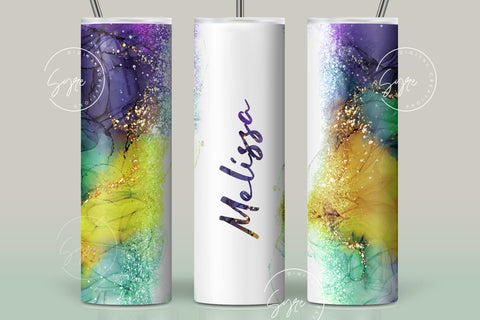 Marble Gold Tumbler, Add Your Own Name, Mardi Gras, Skinny Tumbler 20 oz Design Wrap PNG, Seamless Sublimation Design, Skinny Travel Tumbler Sublimation Syre Digital Creations 