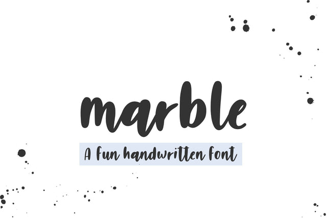 Marble | Handwritten Script Font Jimtype Studio 
