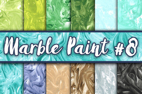 Marble Paint Textures - Set 8 - Green, Blue, Brown and Black Sublimation Old Market 