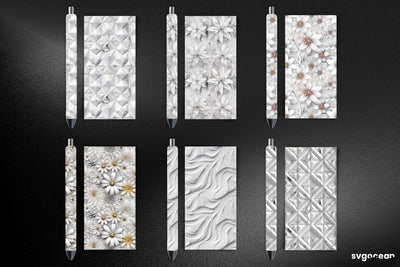 Marble Pen Wraps | Sublimation Bundle SVG SvgOcean 