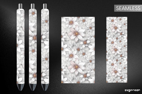 Marble Pen Wraps | Sublimation Bundle SVG SvgOcean 