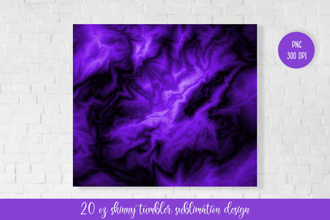 Marble Tumbler Sublimation Wrap. Black Purple Tumbler Design Sublimation LaBelezoka 